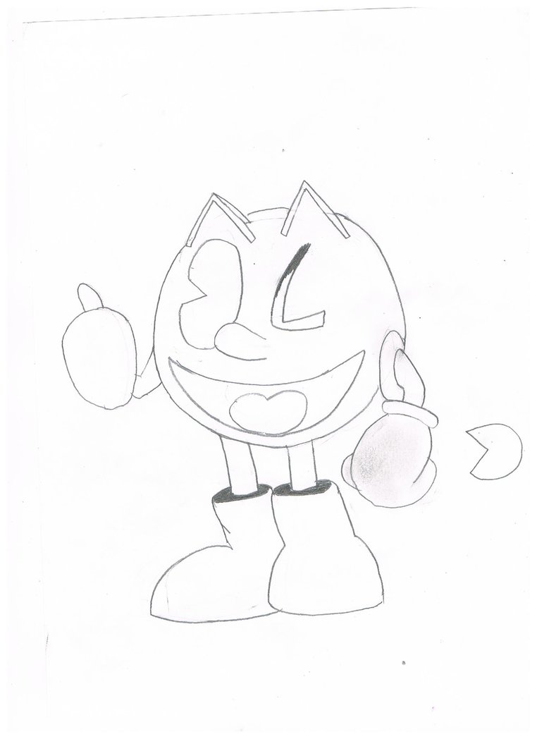 762x1048 Pacman Drawing By Monkeyfan250