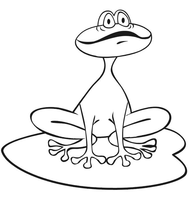 660x698 Frog Lily Pad Coloring Page Coloring Pages