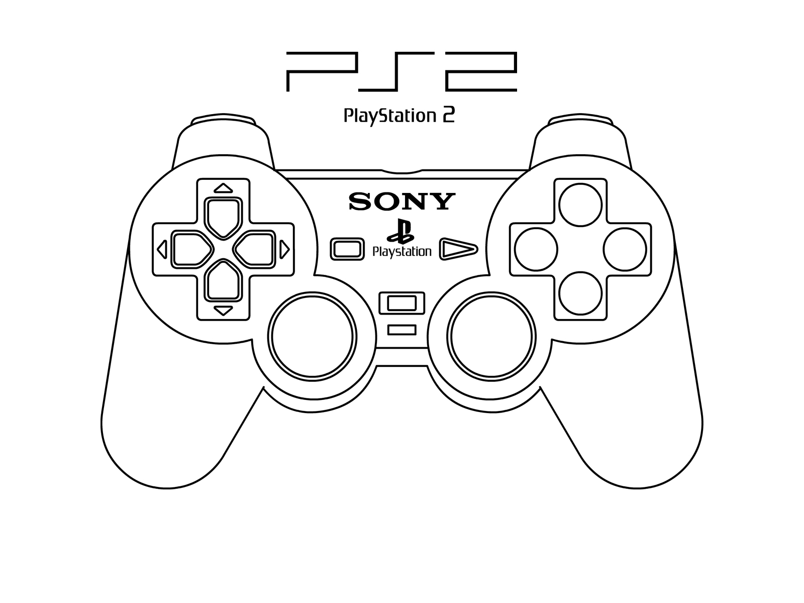 1600x1200 Playstation 2 Pad By Oloff3