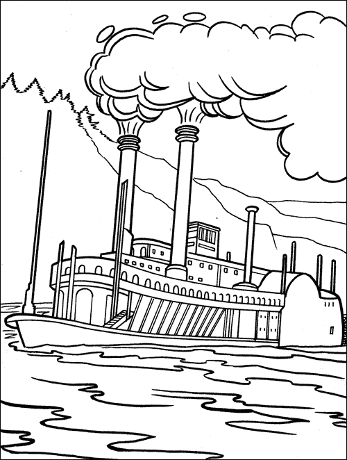 500x662 Steam Boat Coloring Pages Steam Boat Coloring Pages