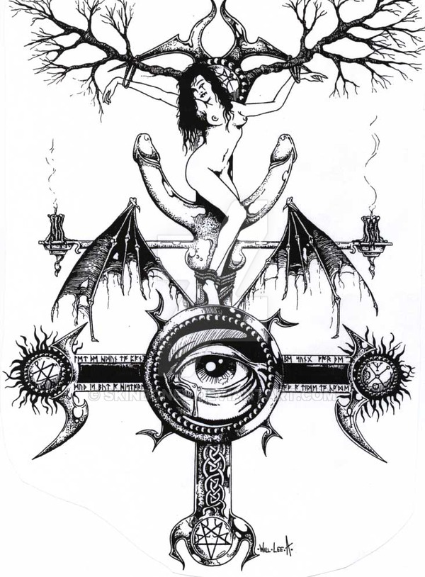 600x814 Pagan Cross By Skinbones