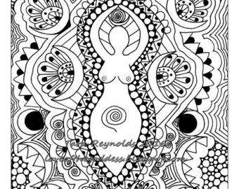 340x270 Pagan Coloring Page Etsy