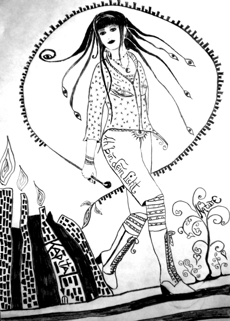 734x1024 The World's Best Photos Of Drawing And Pagan