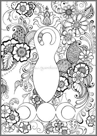 319x449 Pagan Colouring Book