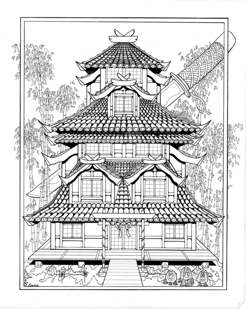 799x1001 Pagoda By Highscorekid