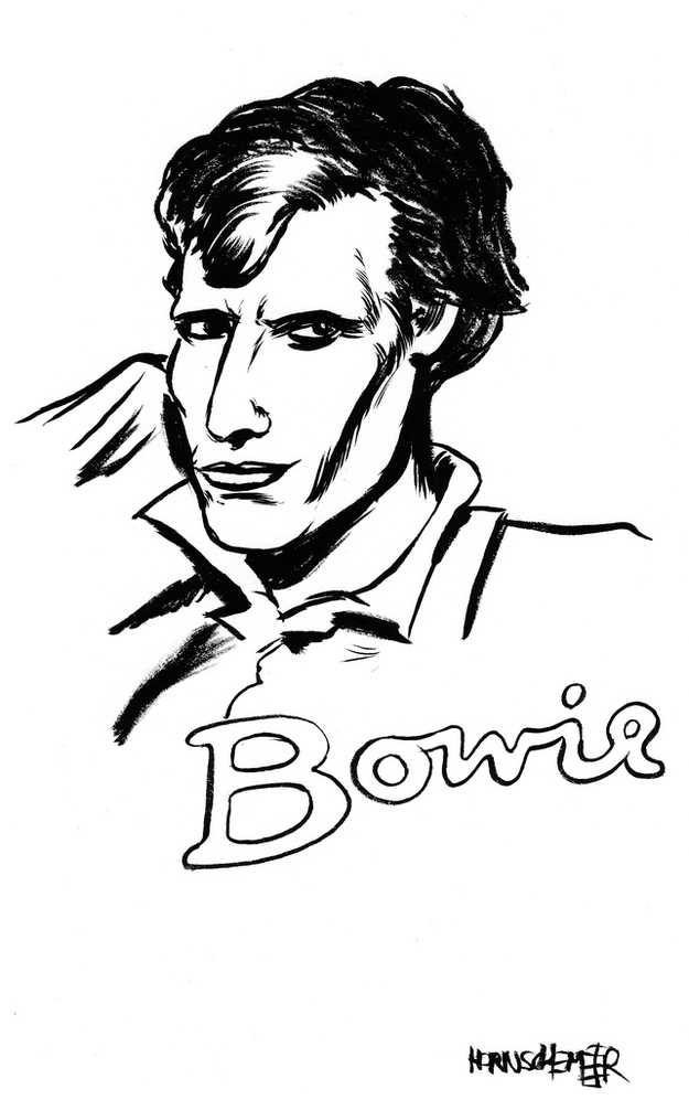 625x997 34 Drawings Of David Bowie By Famous Cartoonists Tvs, To