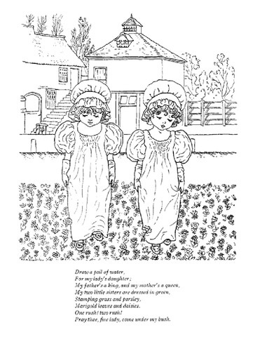 371x480 Draw A Pail Of Water, For My Lady's Daughter Coloring Page Free