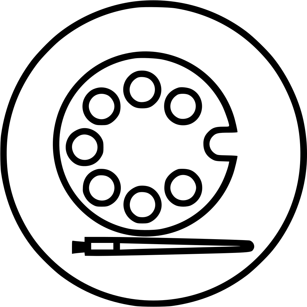 981x982 Brush Paint Colour Plate Tool Drawing Sketch Svg Png Icon Free