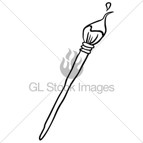500x500 Black And White Paintbrush Cartoon Gl Stock Images