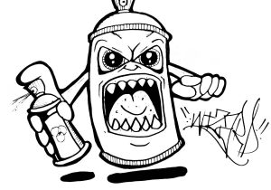 300x210 Drawings Of Spray Paint Cans How To Draw