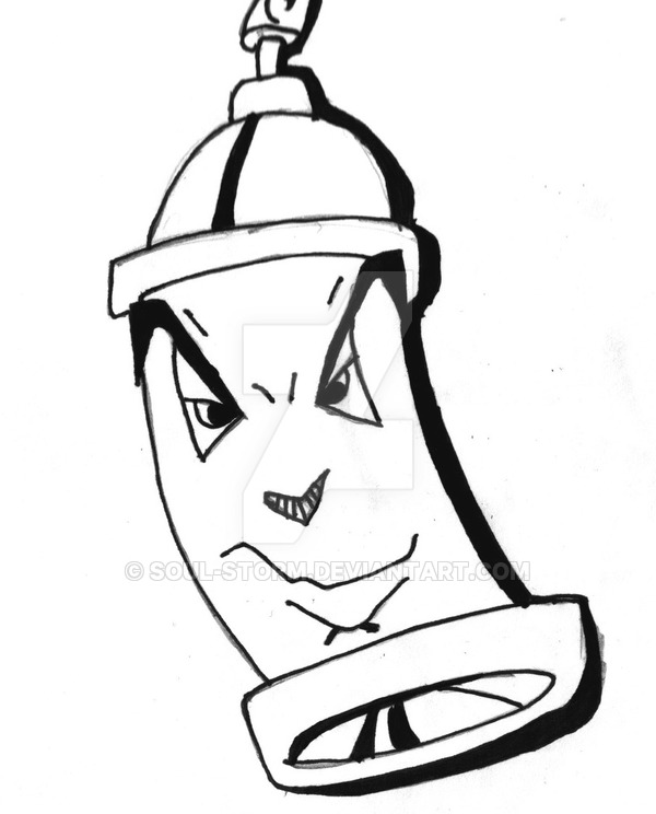 600x744 Spray Can With Paint By Soul Storm