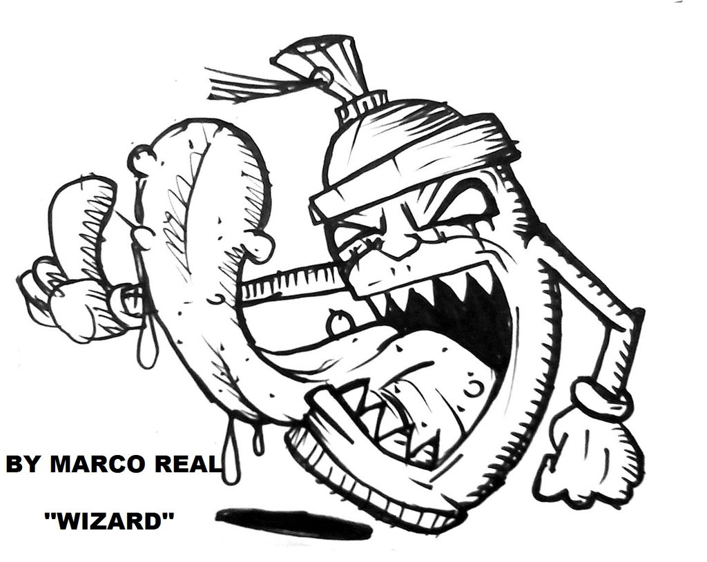 1024x814 Graffiti Spray Can Drawings Characters Sketches Spray Graffiti