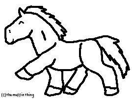 269x202 Ms Paint Horse Lineart By Themuffinthing