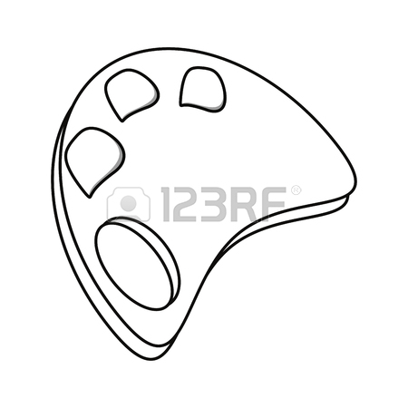 450x450 Paint Palette Doodle Draw Icon Vector Illustration Graphic Design