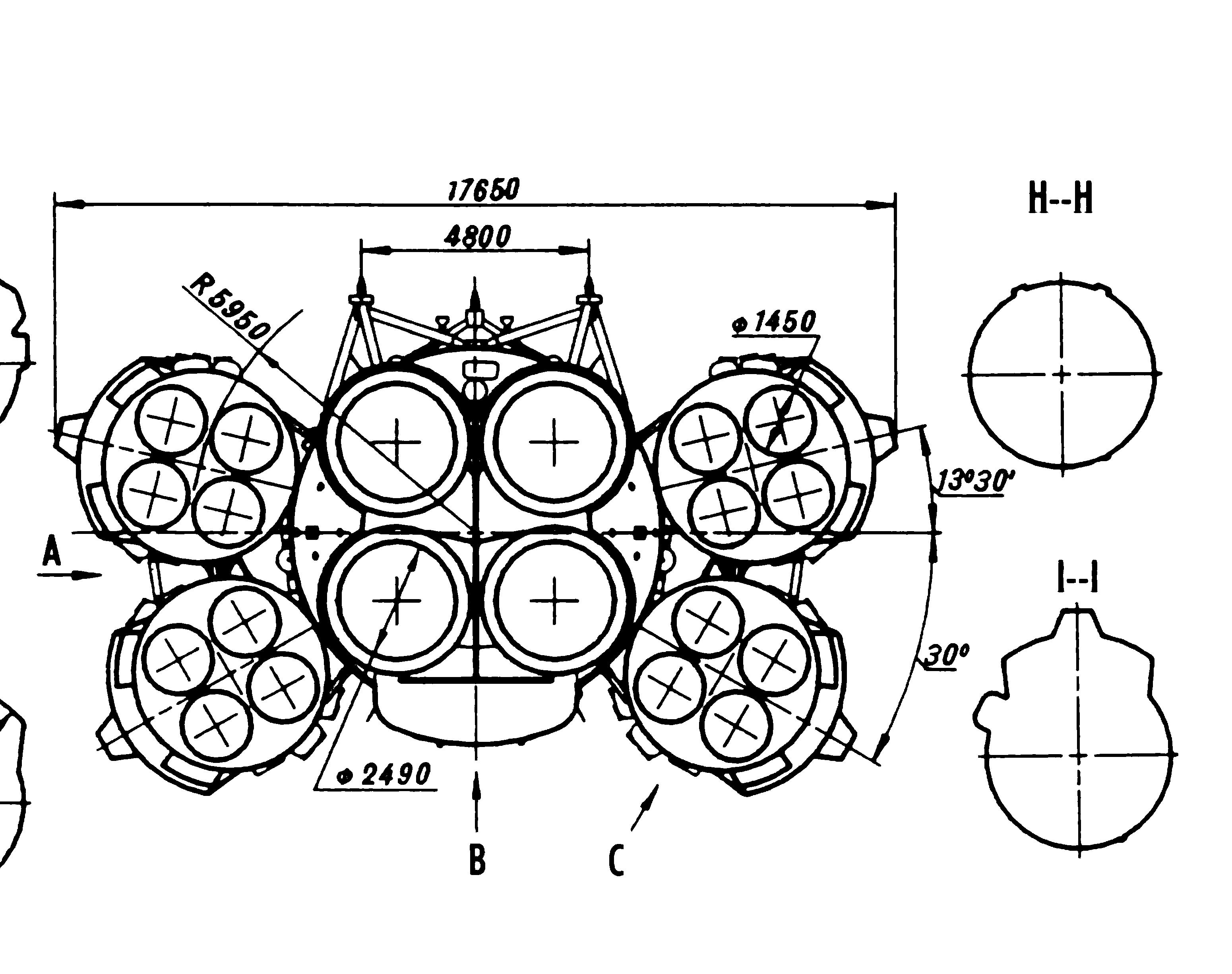 3100x2450 Scale Drawings Of Russian Cosmoplan Complex Energiauran