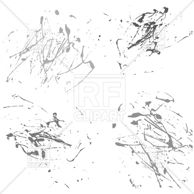 400x400 Gray Splatter Paint On White Background Royalty Free Vector Clip
