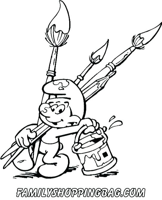 543x669 Paint Coloring Pages Smurfs 2 Coloring Pages Clumsy The Smurf Want