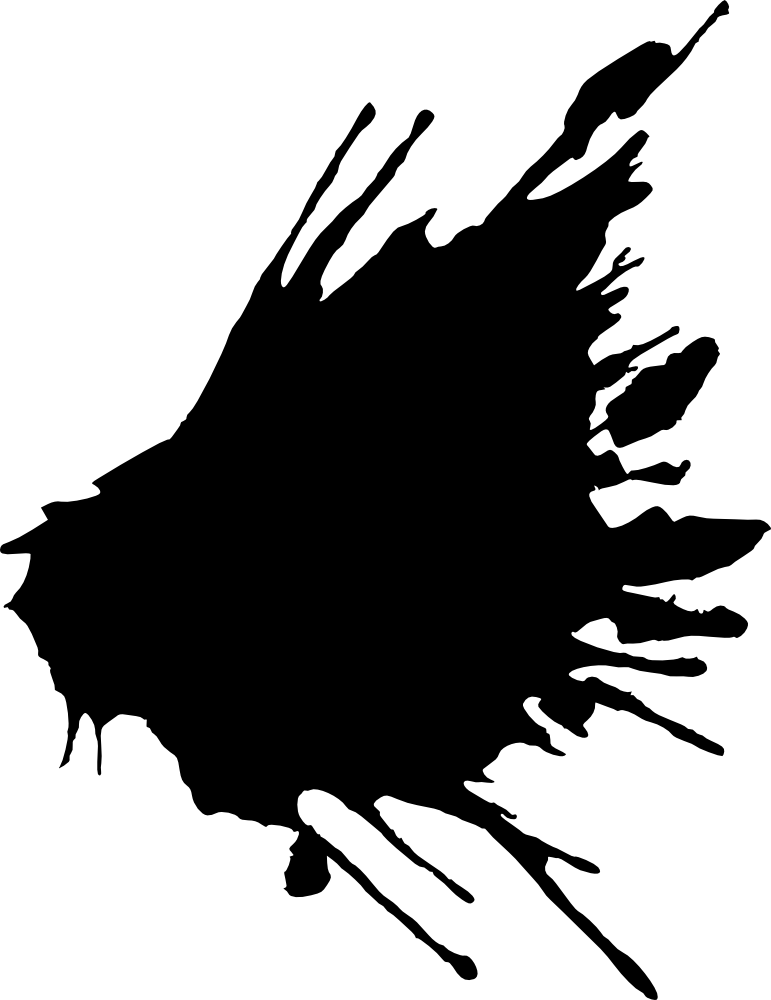 771x1000 20 Black Paint Splatters (Png Transparent) Vol. 1