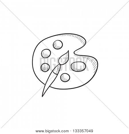 450x470 Paint Brush Palette Vector Sketch Vector Amp Photo Bigstock