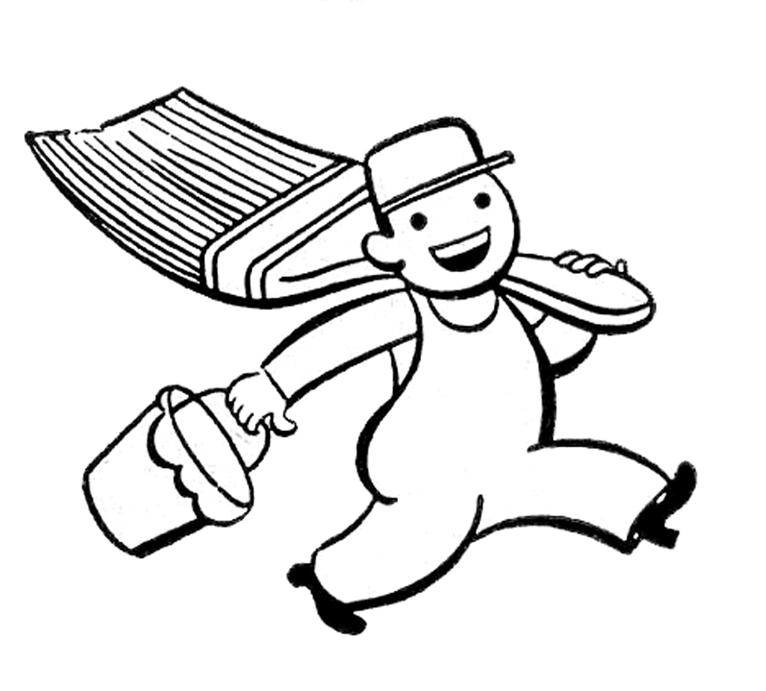 1500x1353 House Painter Man Image Graphicsfairy1