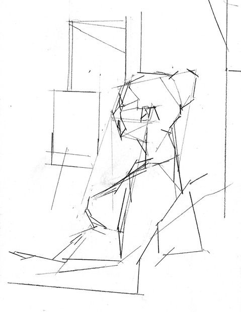 479x621 Figure, Civita Figure Drawing Planar Studies, Straight Lines