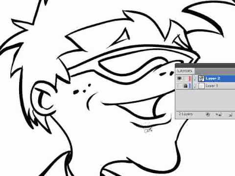 480x360 How To Ink A Drawing In Adobe Illustrator Blob Brush Tool