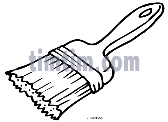 546x397 Free Drawing Of Paint Brush Bw From The Category Building Home