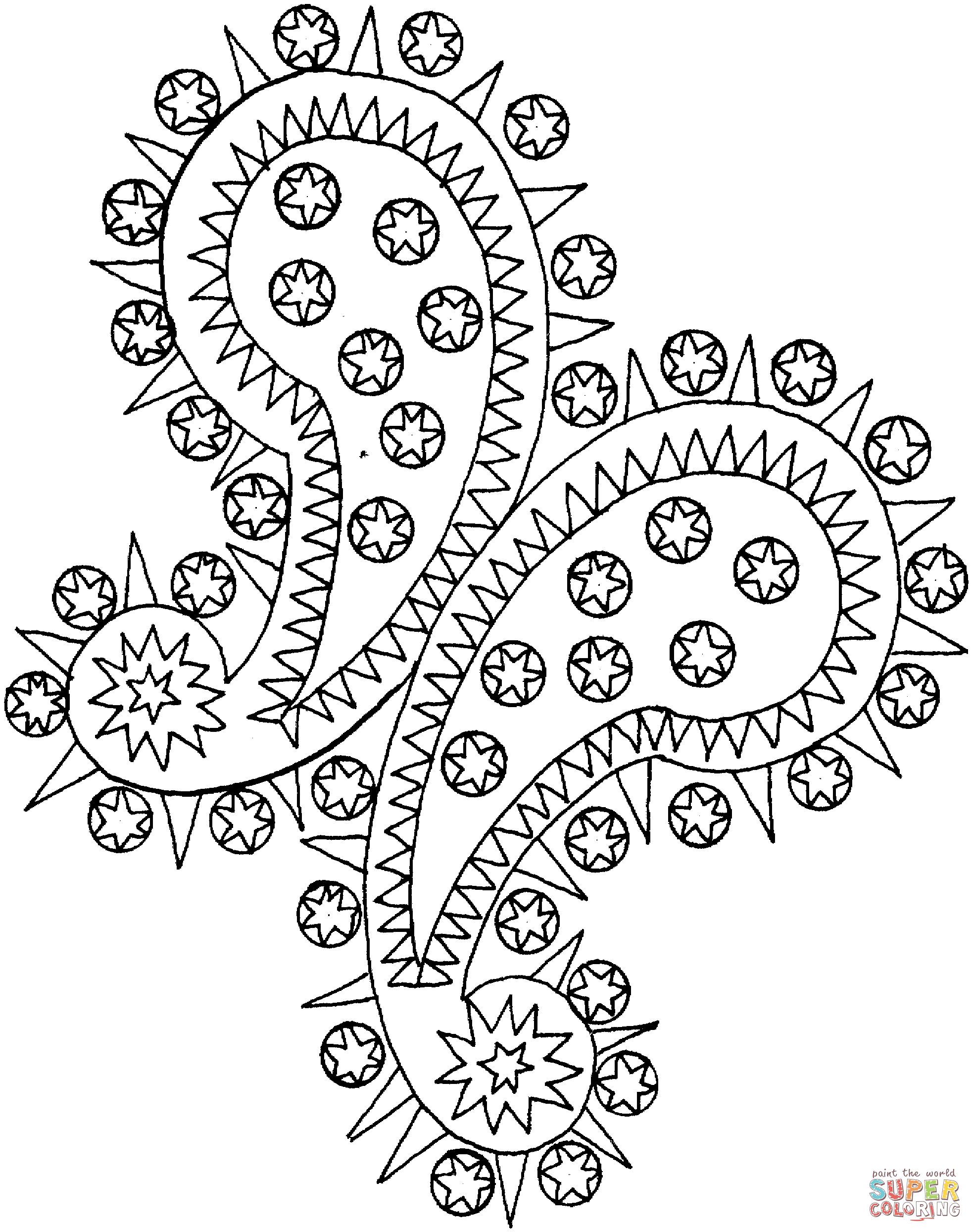 1964x2488 Paisley Coloring Page Free Printable Coloring Pages