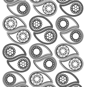 300x300 Paisley Coloring Pages