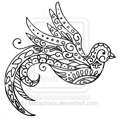 400x404 Brds Clipart Paisley