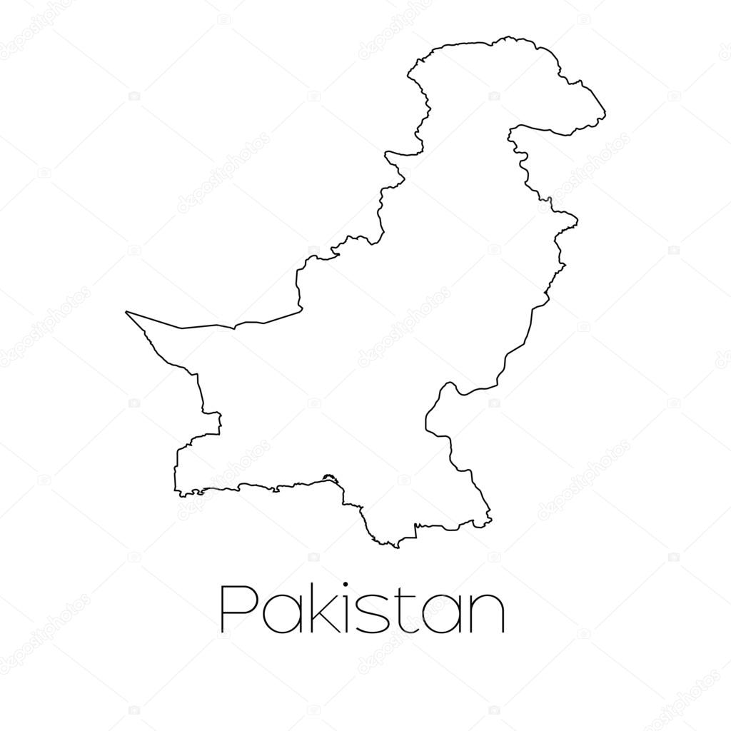 1024x1024 Country Shape Isolated On Background Of The Country Of Pakistan