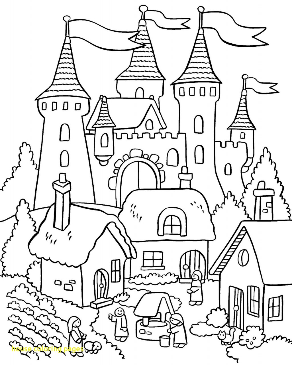 1025x1280 House Coloring Pages With House Coloring Pages With Royal Palace
