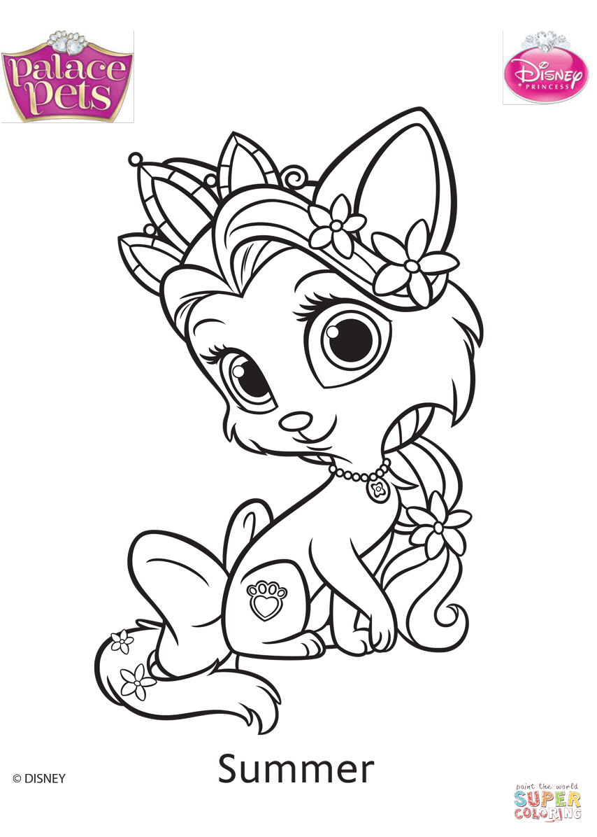 854x1196 Palace Pets Summer Coloring Page Free Printable Coloring Pages