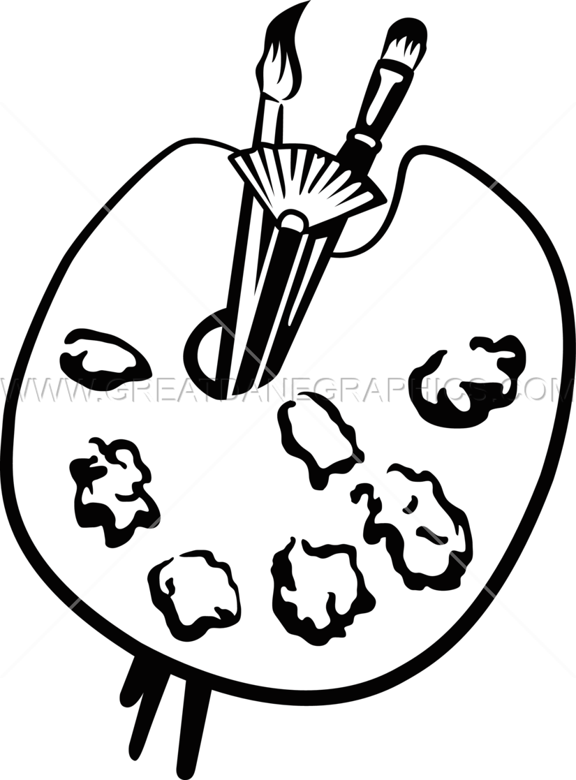 825x1117 Artist Palette Production Ready Artwork For T Shirt Printing