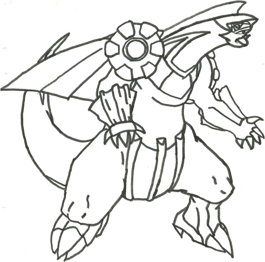 898x889 Palkia Sketch (Redone) By Coolman666