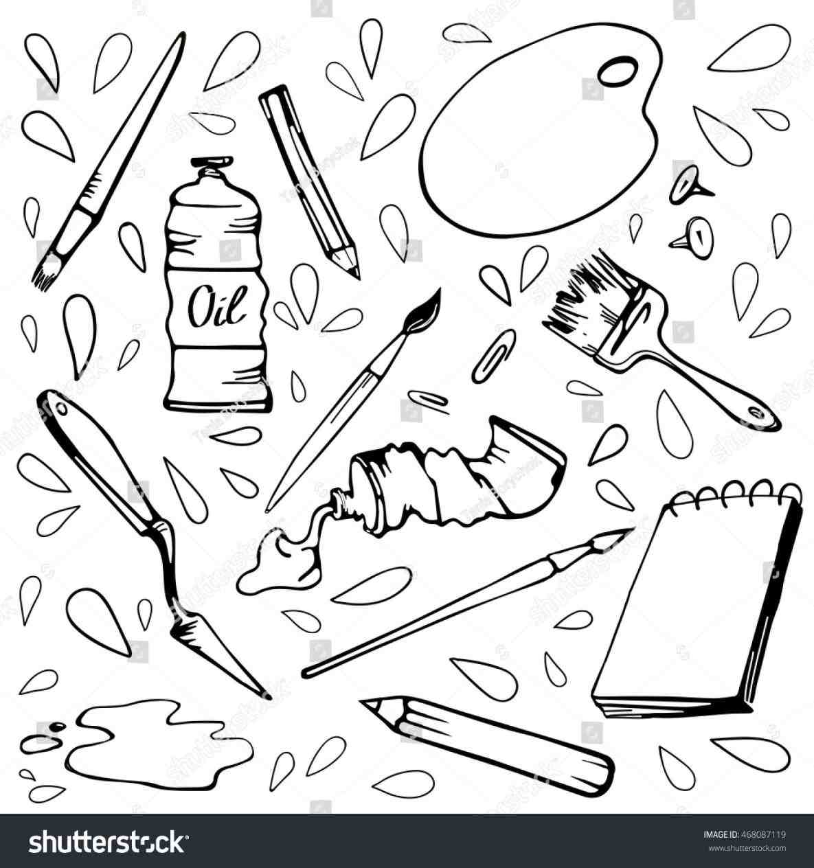 1185x1264 Art Pallet Drawing