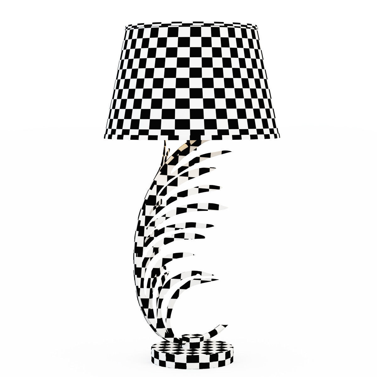 1200x1200 Palm Frond Table Lamps 3d Model Cgtrader