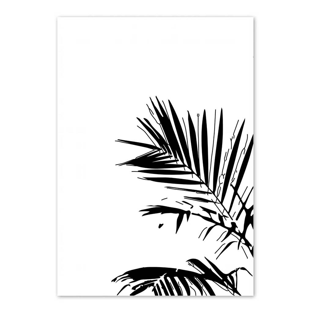 1021x1024 Palm Leaves Art Print Eddie And Giant Peach Eddie And