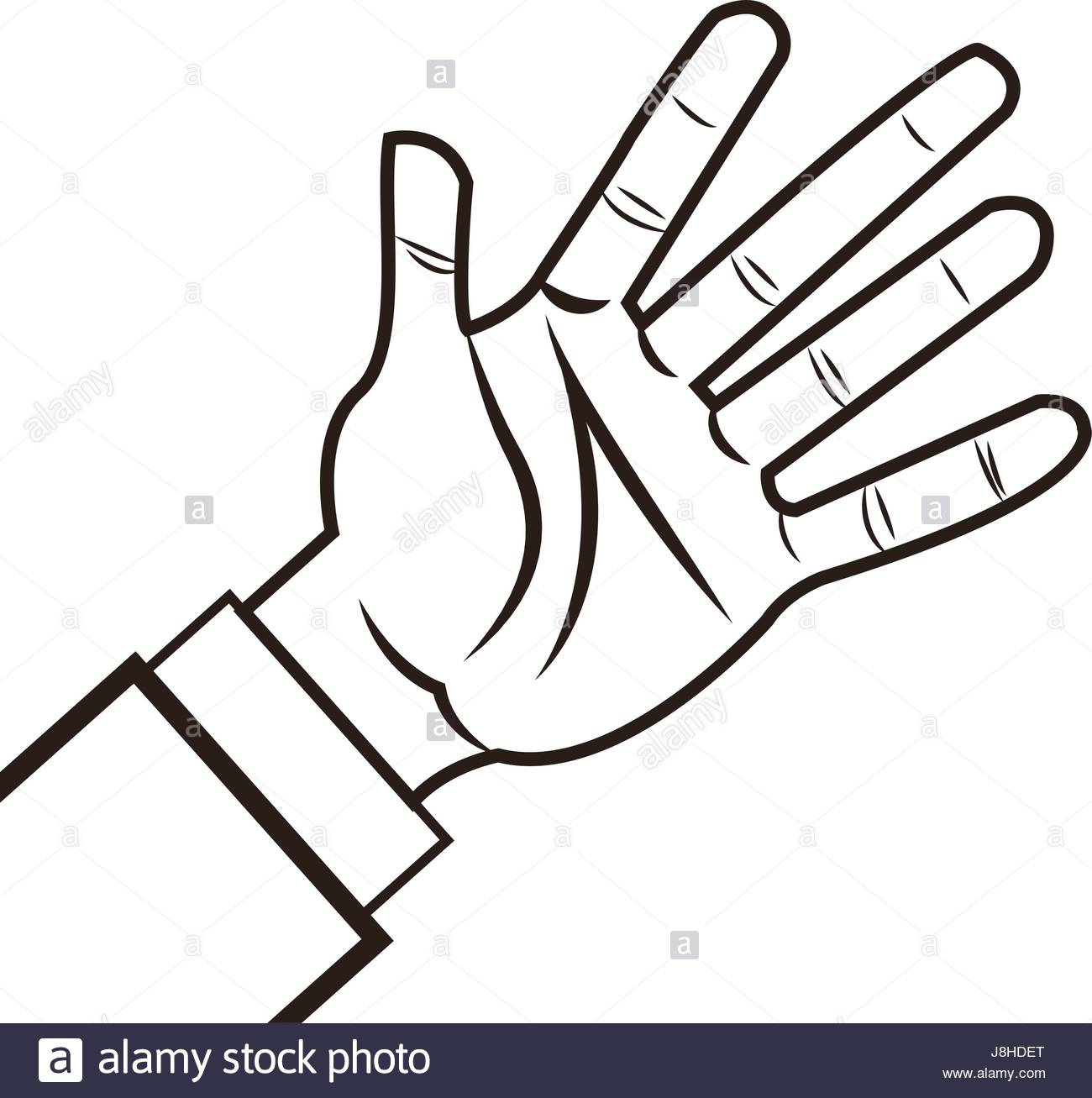 1300x1307 Male Palm Hand Gesture Palm Business Icon Stock Vector Art
