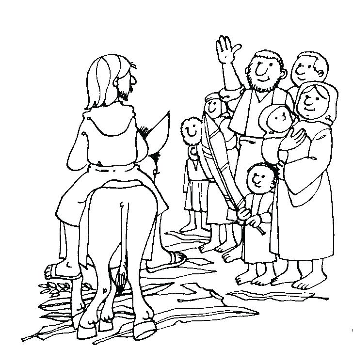 728x751 Ideal Palm Sunday Coloring Page Kids Pages Another Picture