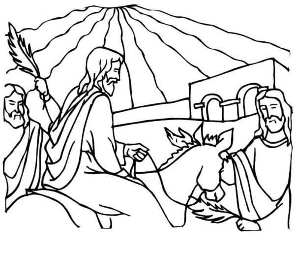 600x516 Kids Drawing Of Palm Sunday Coloring Page Kids Drawing Of Palm