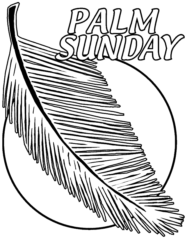 643x815 Palm Sunday Coloring Page