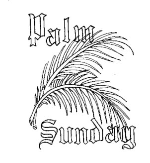 302x327 Beautiful Palm Sunday Coloring Pages And Clip Art Pictures
