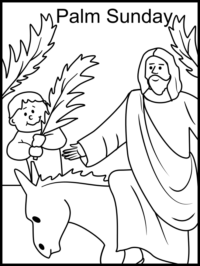 658x874 Palm Sunday Coloring Page Catholic Coloring Pages