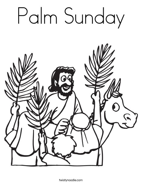 468x605 Surprise Palm Sunday Coloring Page Twisty Noodle
