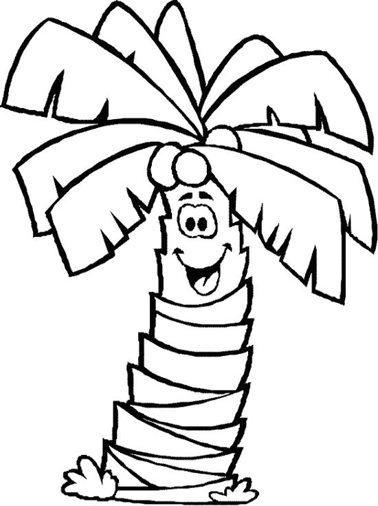 550x735 Of Palm Trees Coloring Page Free Download