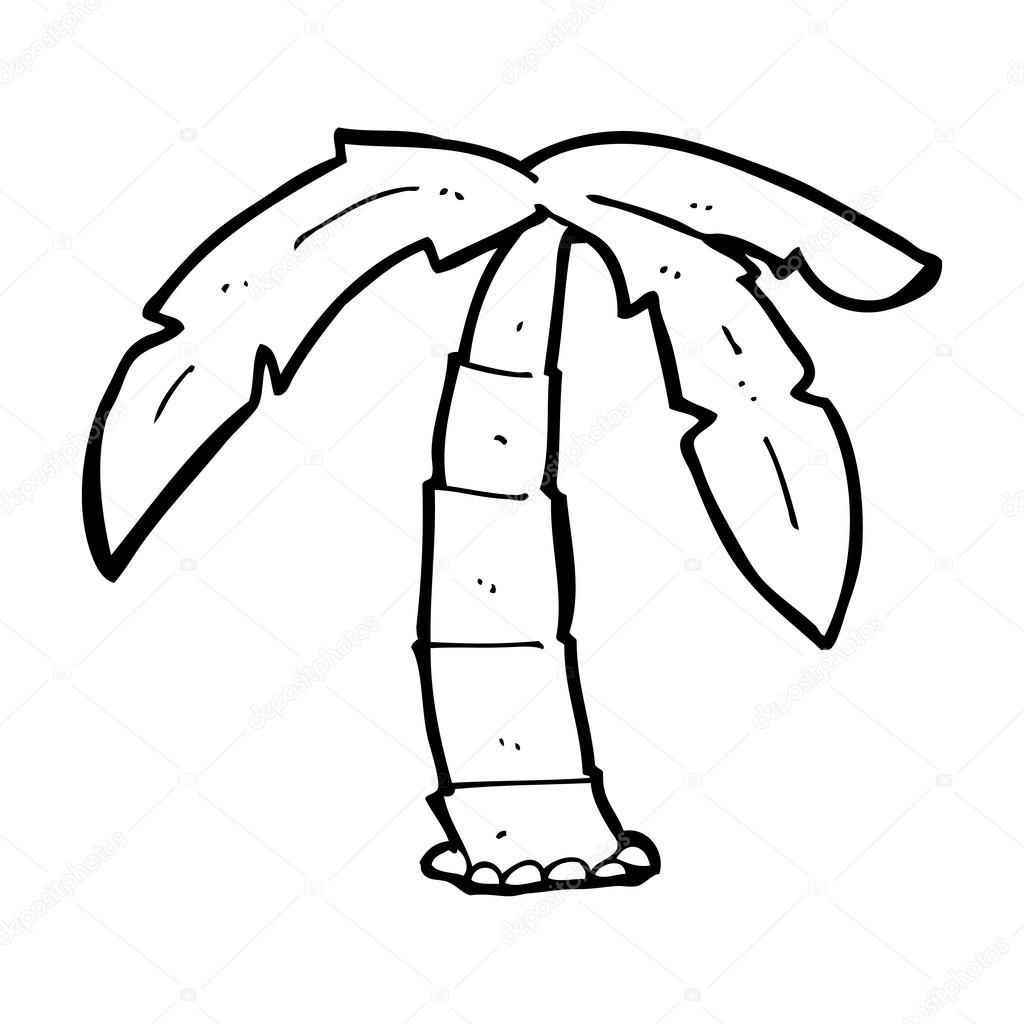 1024x1024 Cartoon Palm Tree Stock Vector Lineartestpilot