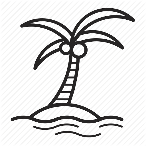 512x512 Coconut, Island, Nature, Ocean, Palm, Plant, Tree Icon Icon