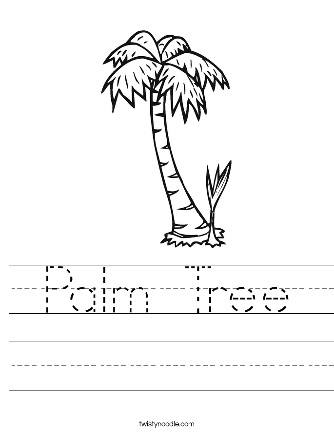 685x886 Palm Tree Worksheet