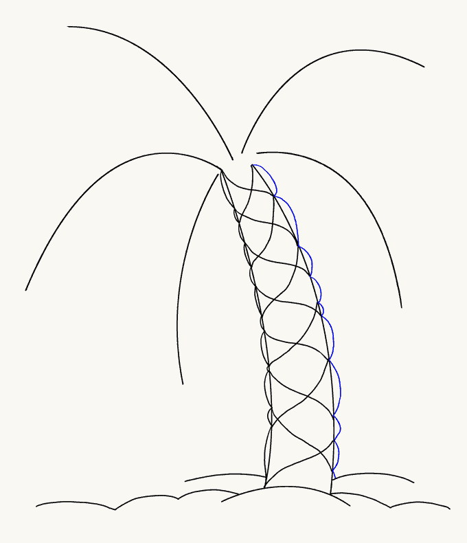 680x790 How To Draw A Palm Tree Easy Drawing Guides